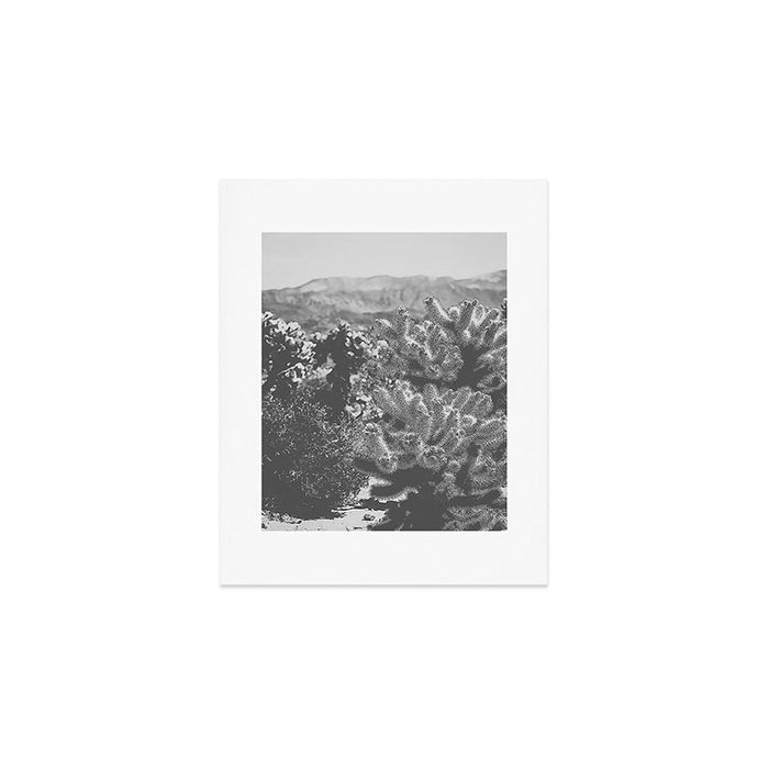 Cholla Cactus Garden (Black + White) Art Print Gallery Image 1