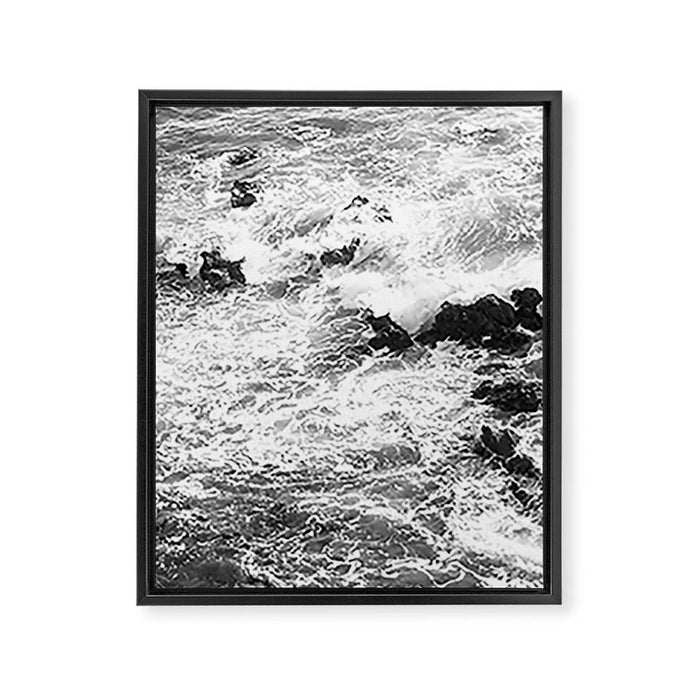 Crashing Waves x Palos Verdes Los Angeles Photography Framed Canvas Print Gallery Image 1