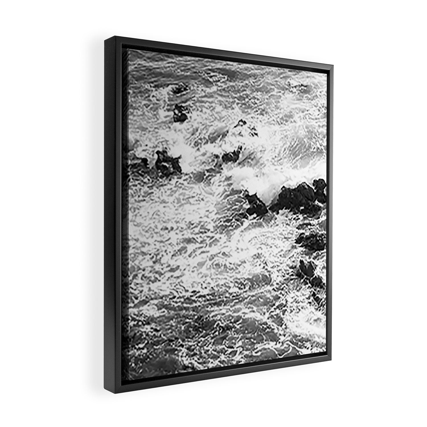 Crashing Waves x Palos Verdes Los Angeles Photography Framed Canvas Print Gallery Image 2