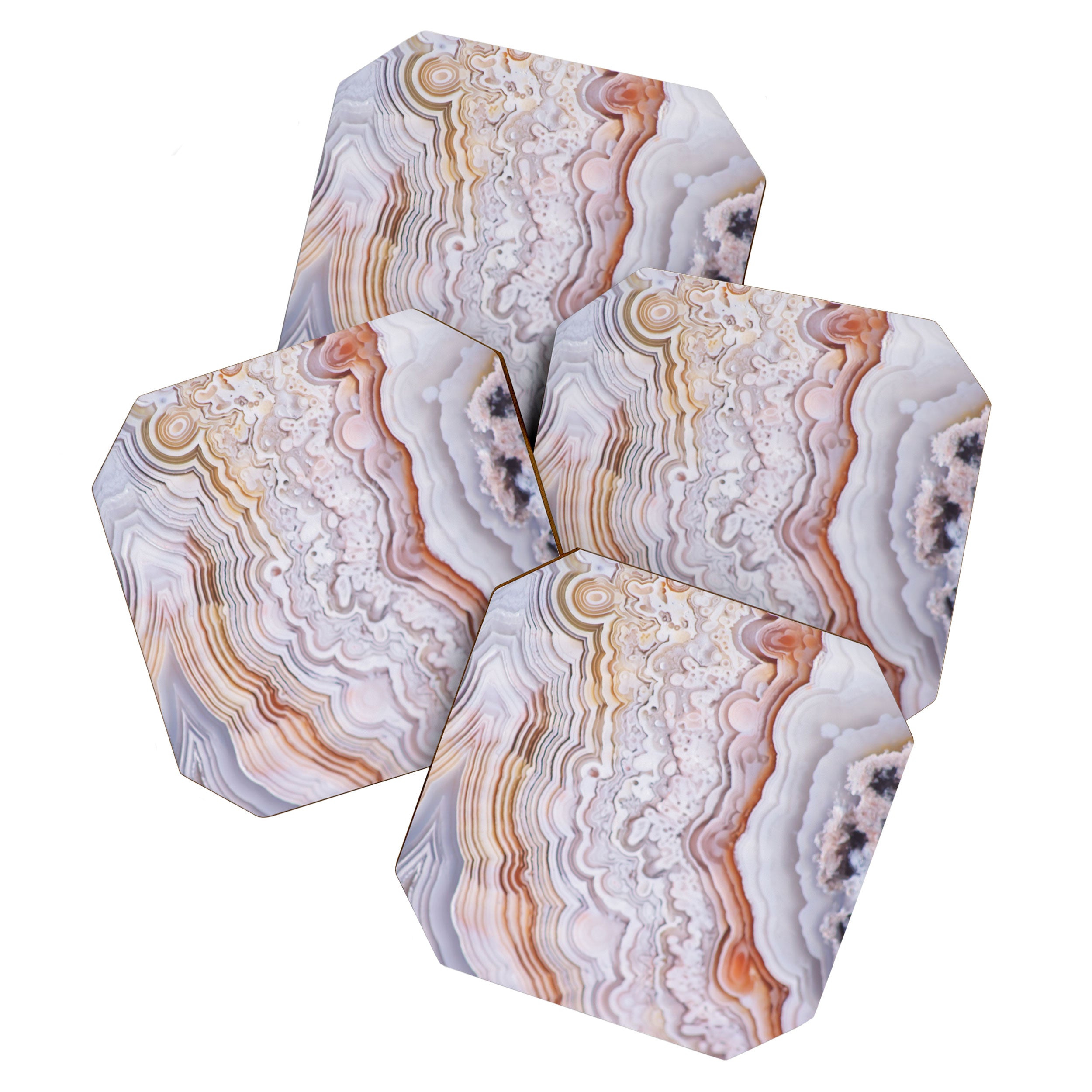 Crazy lace agate Coaster Gallery Image 1