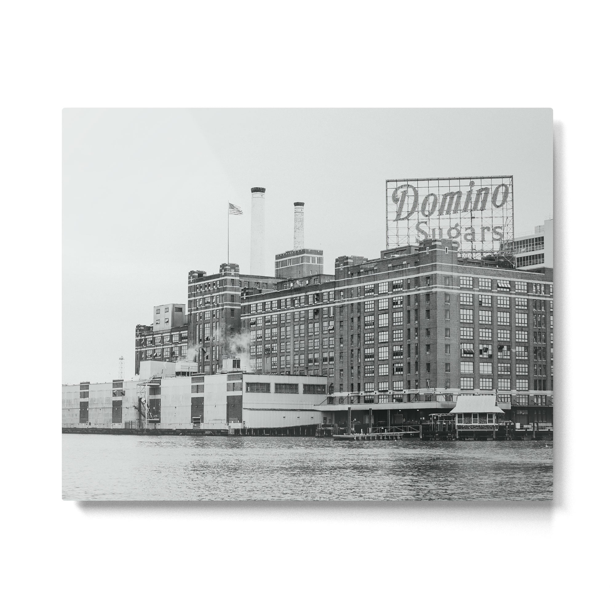 Domino Sugars Black and White Baltimore Print Metal Print Gallery Image 4