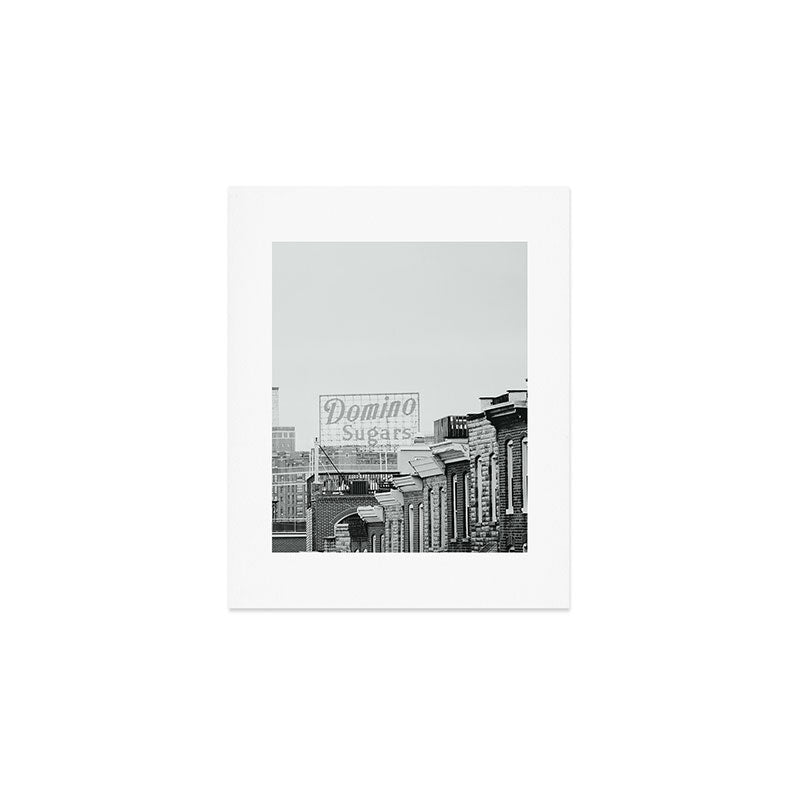 Domino Sugars Building Black and White Baltimore Photograph Art Print Gallery Image 1