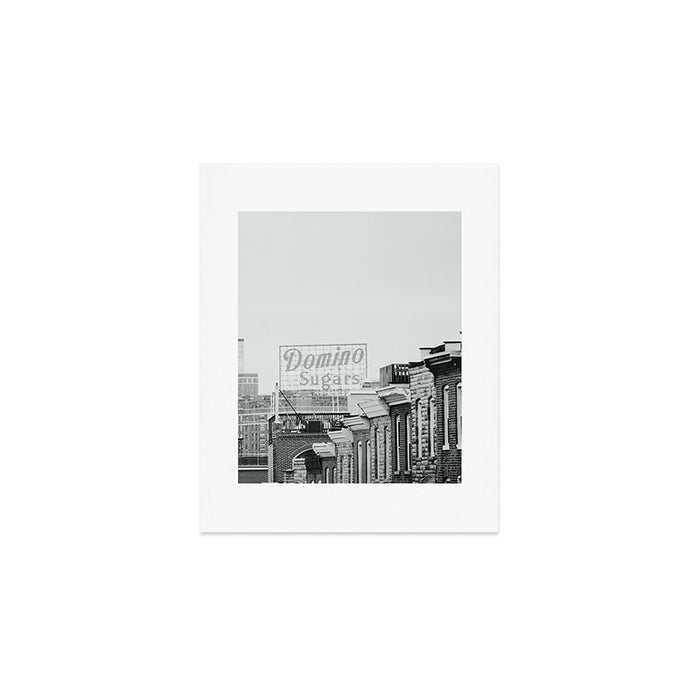 Domino Sugars Building Black and White Baltimore Photograph Art Print Gallery Image 1