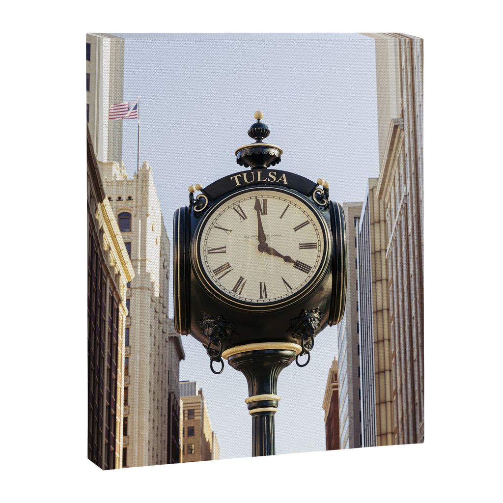 Downtown Tulsa Oklahoma Photography x Tulsa Centennial Clock  Canvas Print Gallery Image 6