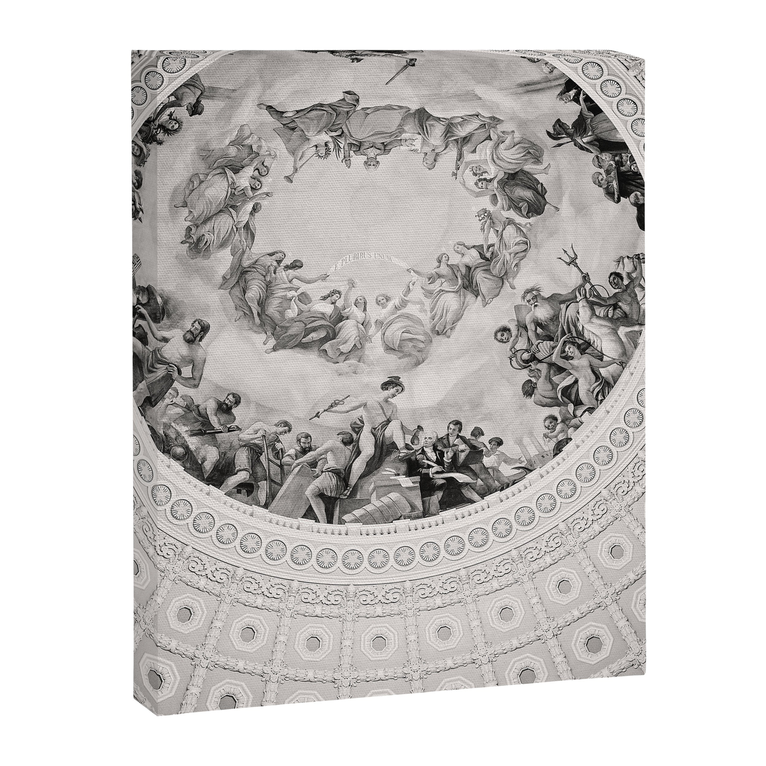 E Pluribus Unum - Capitol Rotunda Washington DC Canvas Print Gallery Image 6