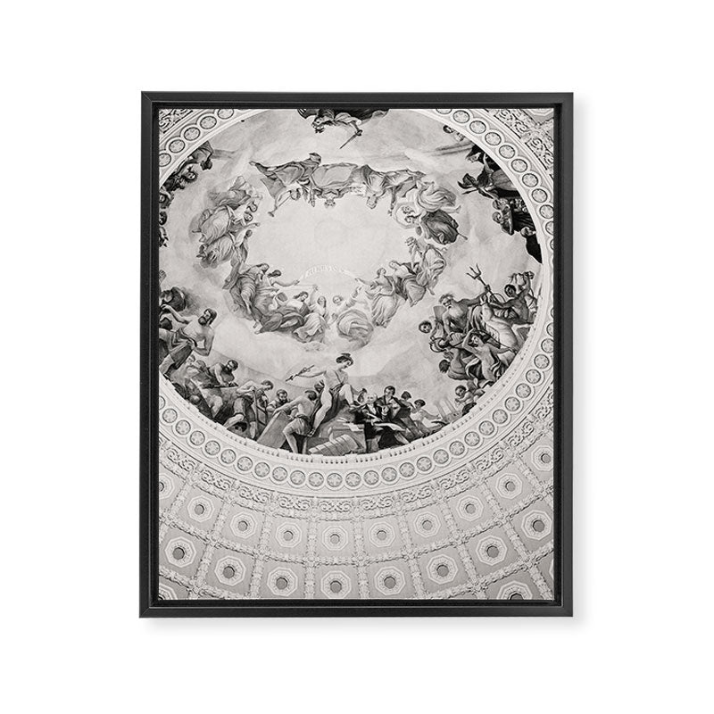 E Pluribus Unum - Capitol Rotunda Washington DC Framed Canvas Print Gallery Image 6