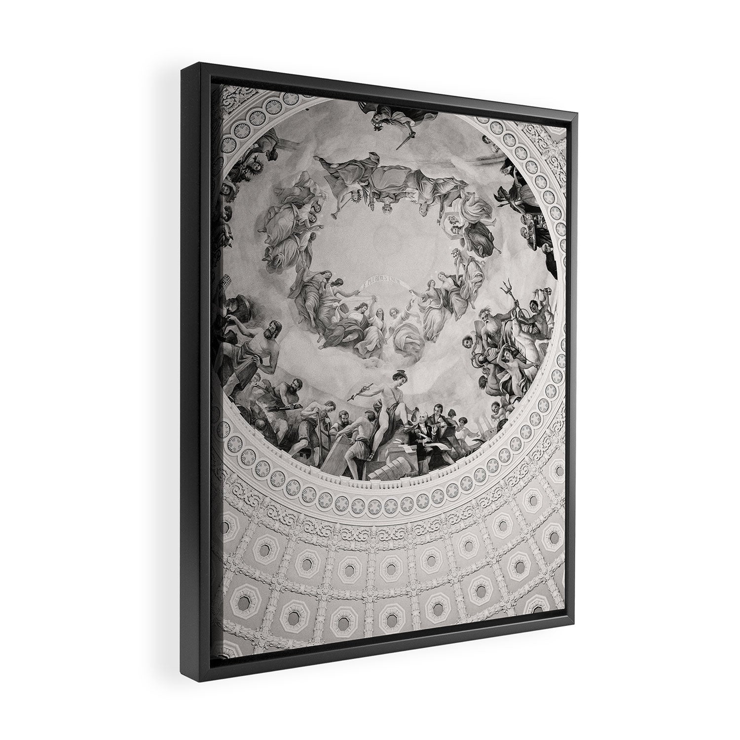 E Pluribus Unum - Capitol Rotunda Washington DC Framed Canvas Print Gallery Image 2