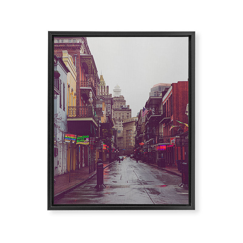 Early Morning on Bourbon Street x New Orleans Photography Framed Canvas Print Gallery Image 6