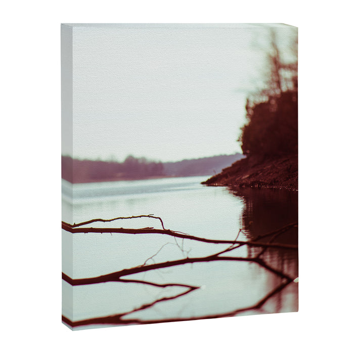 Evening at the Lake x Moody Lake Landscape Photography Canvas Print Gallery Image 1