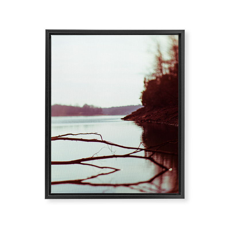 Evening at the Lake x Moody Lake Landscape Photography Framed Canvas Print Gallery Image 6