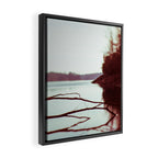 Evening at the Lake x Moody Lake Landscape Photography Framed Canvas Print Gallery Image 2