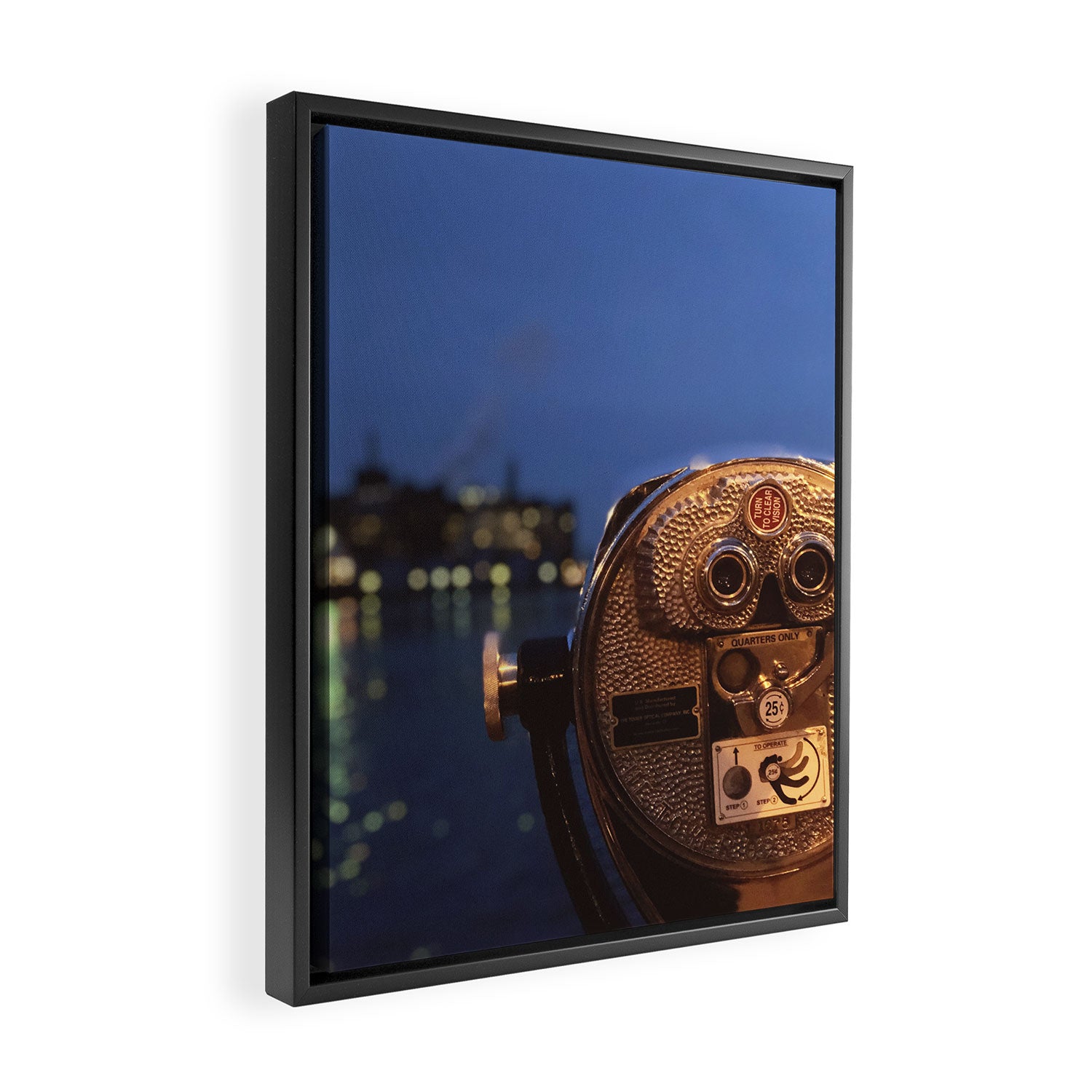 Fell's Point at Night Baltimore Maryland Framed Canvas Print Gallery Image 2