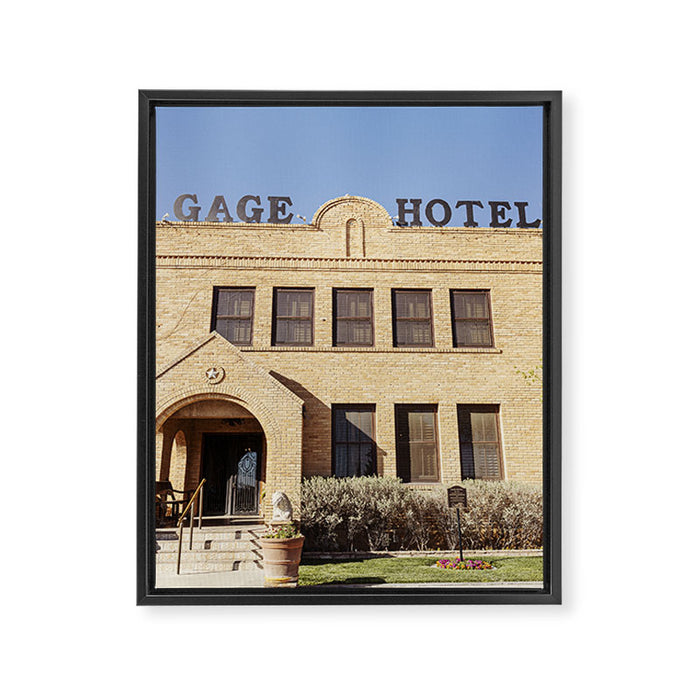 Gage Hotel I x Marathon Texas Photography Framed Canvas Print Gallery Image 1