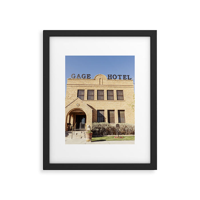 Gage Hotel I x Marathon Texas Photography Framed Art Print Gallery Image 1