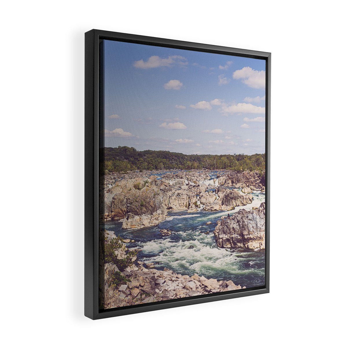 Great Falls Potomac River II Framed Canvas Print Gallery Image 2
