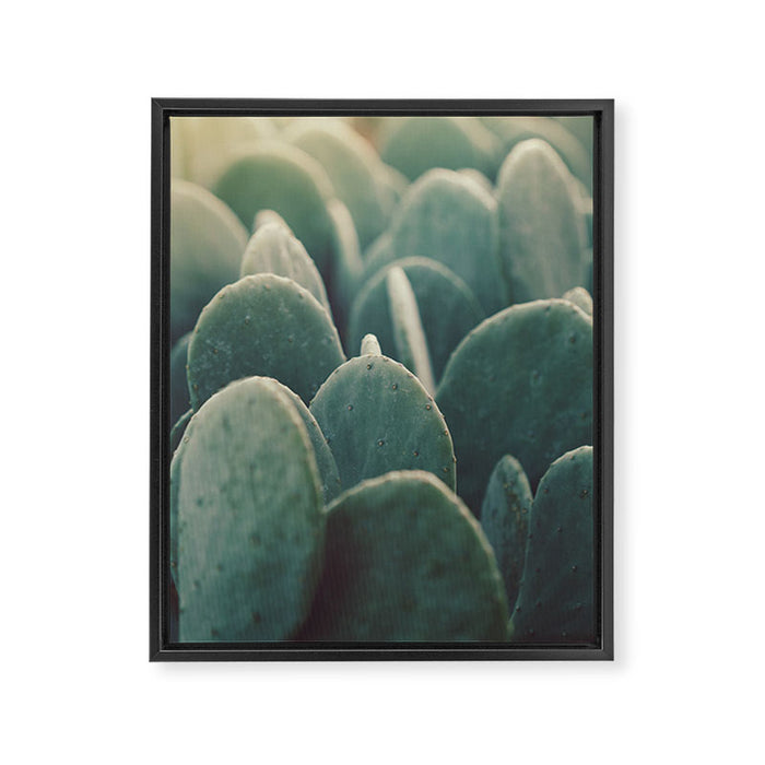 Green + Gold Framed Canvas Print Gallery Image 1