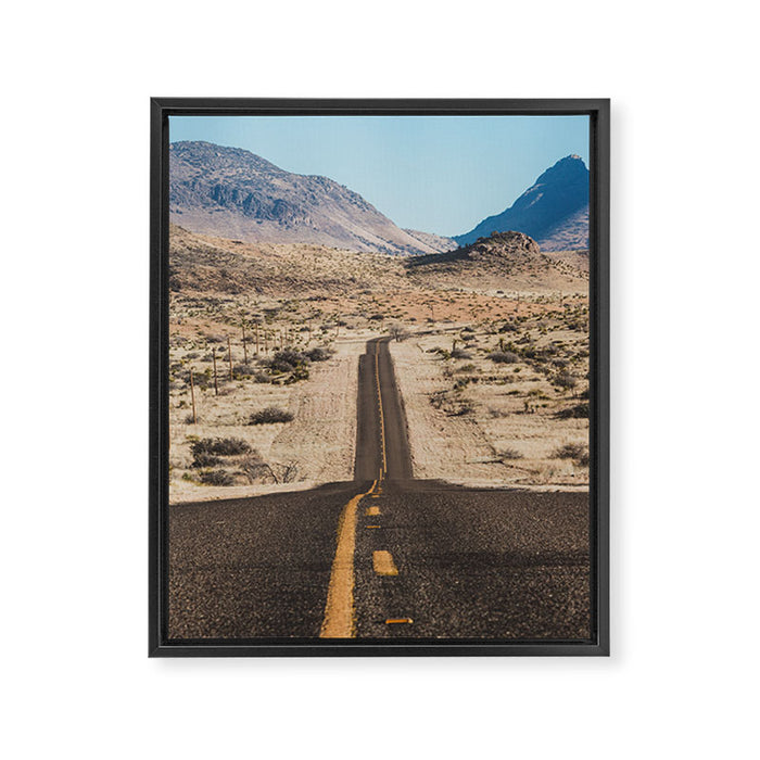 High Desert Highway Framed Canvas Print Gallery Image 1