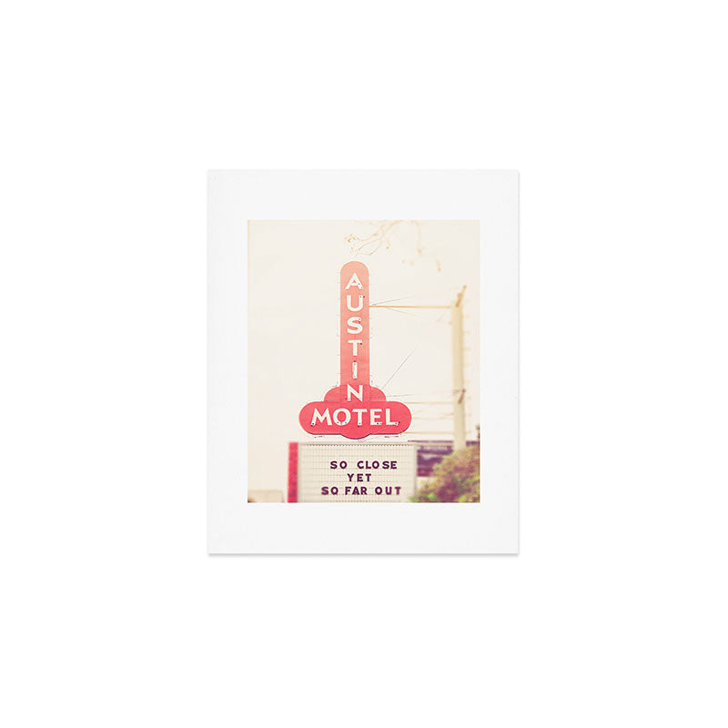 Iconic Austin Motel x Austin Texas Art Print Gallery Image 1