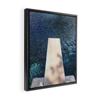 Large Pool Wall Art x Balmorhea State Park Print x West Texas Photography Framed Canvas Print Gallery Image 2