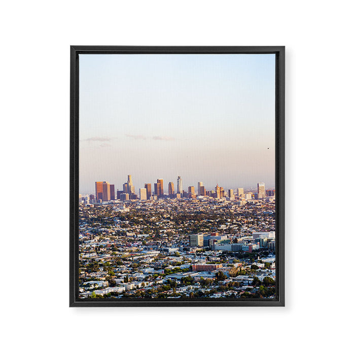 Los Angeles Skyline Framed Canvas Print Gallery Image 1