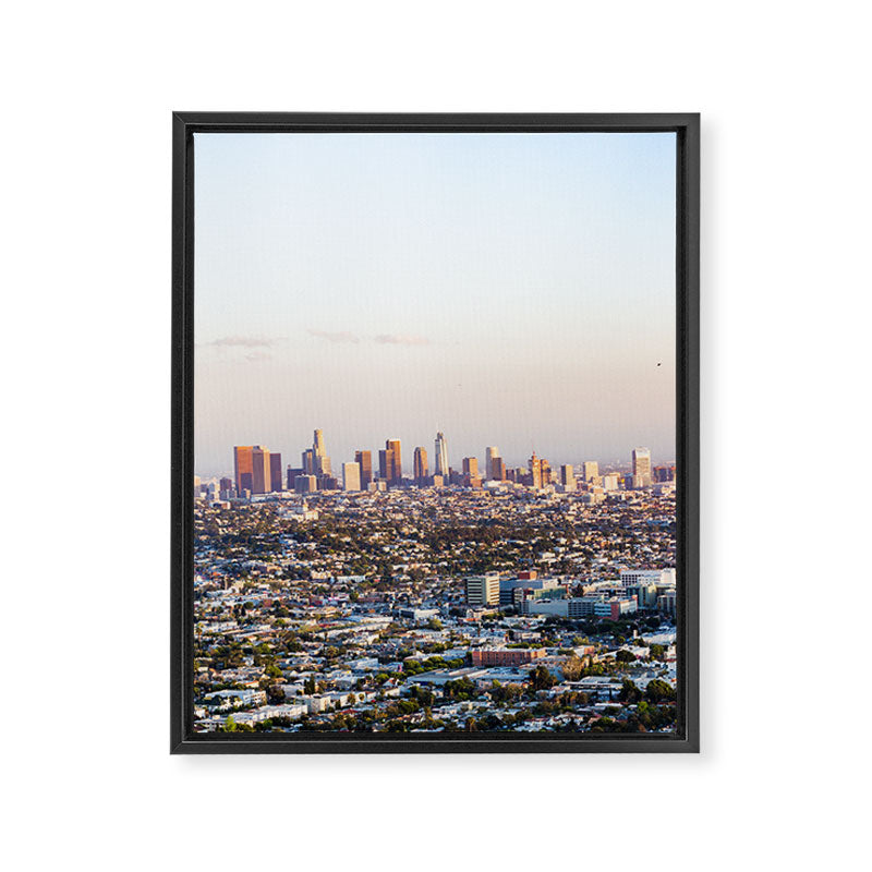 Los Angeles Skyline Framed Canvas Print Gallery Image 6