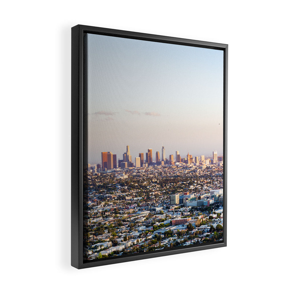 Los Angeles Skyline Framed Canvas Print Gallery Image 2