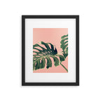 Monstera Blush Framed Art Print Gallery Image 5