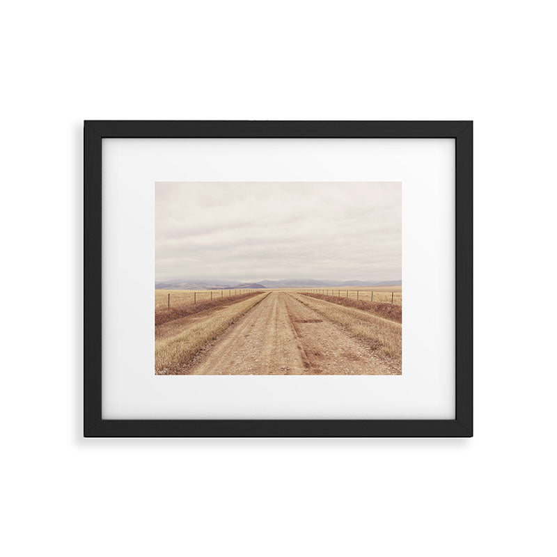 Montana Landscape Photography Print x Road to Two Dot Montana Framed Art Print Gallery Image 5