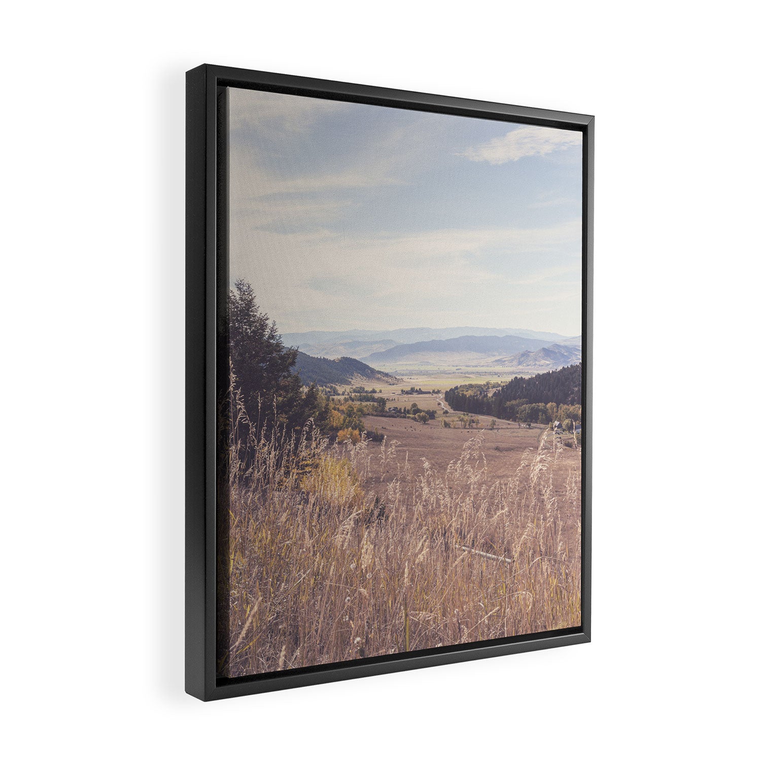 Montana Landscape Photography x Autumn in Paradise Valley Framed Canvas Print Gallery Image 2