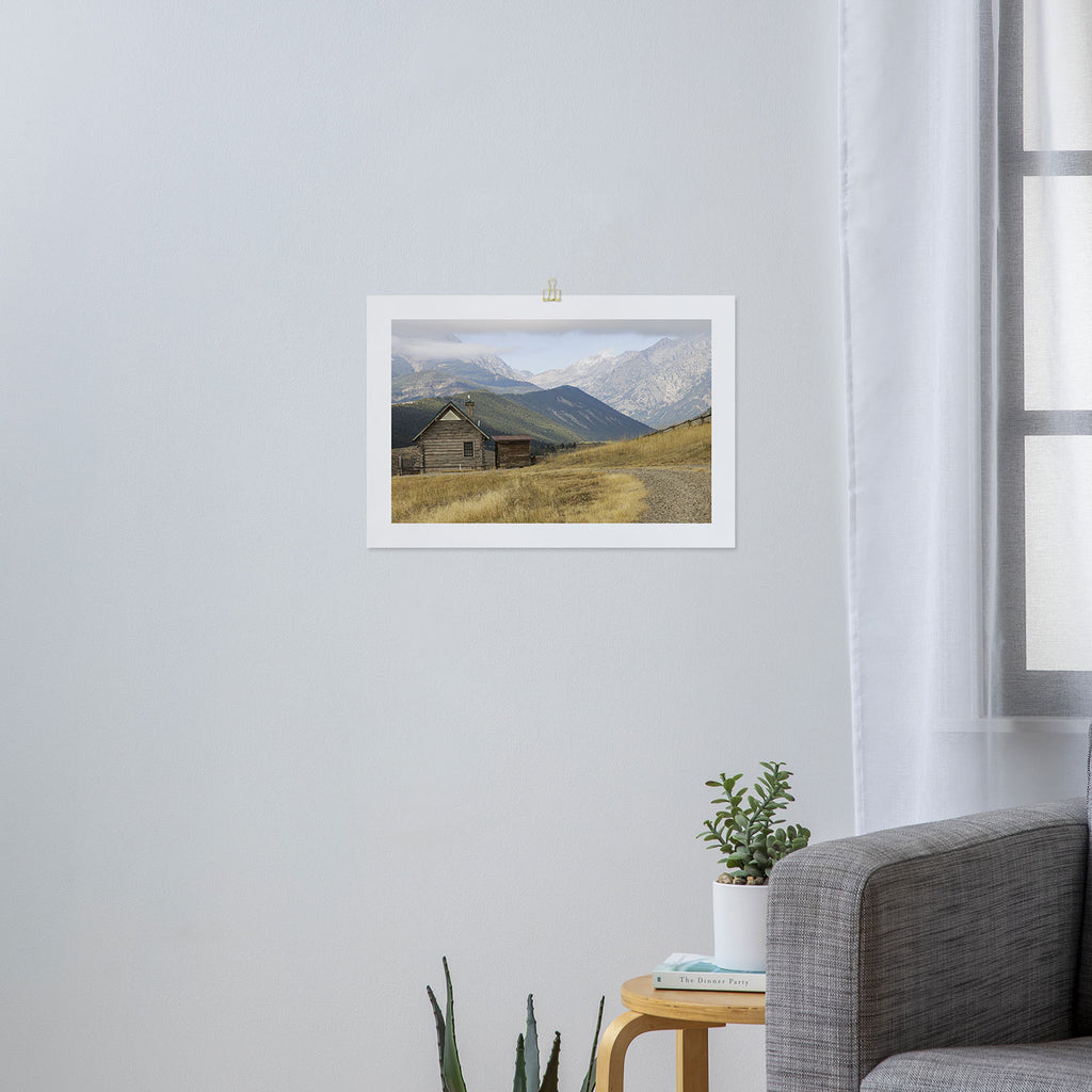 Montana Mountain Landscape x Cabin Wall Art Photography Art Print Gallery Image 3