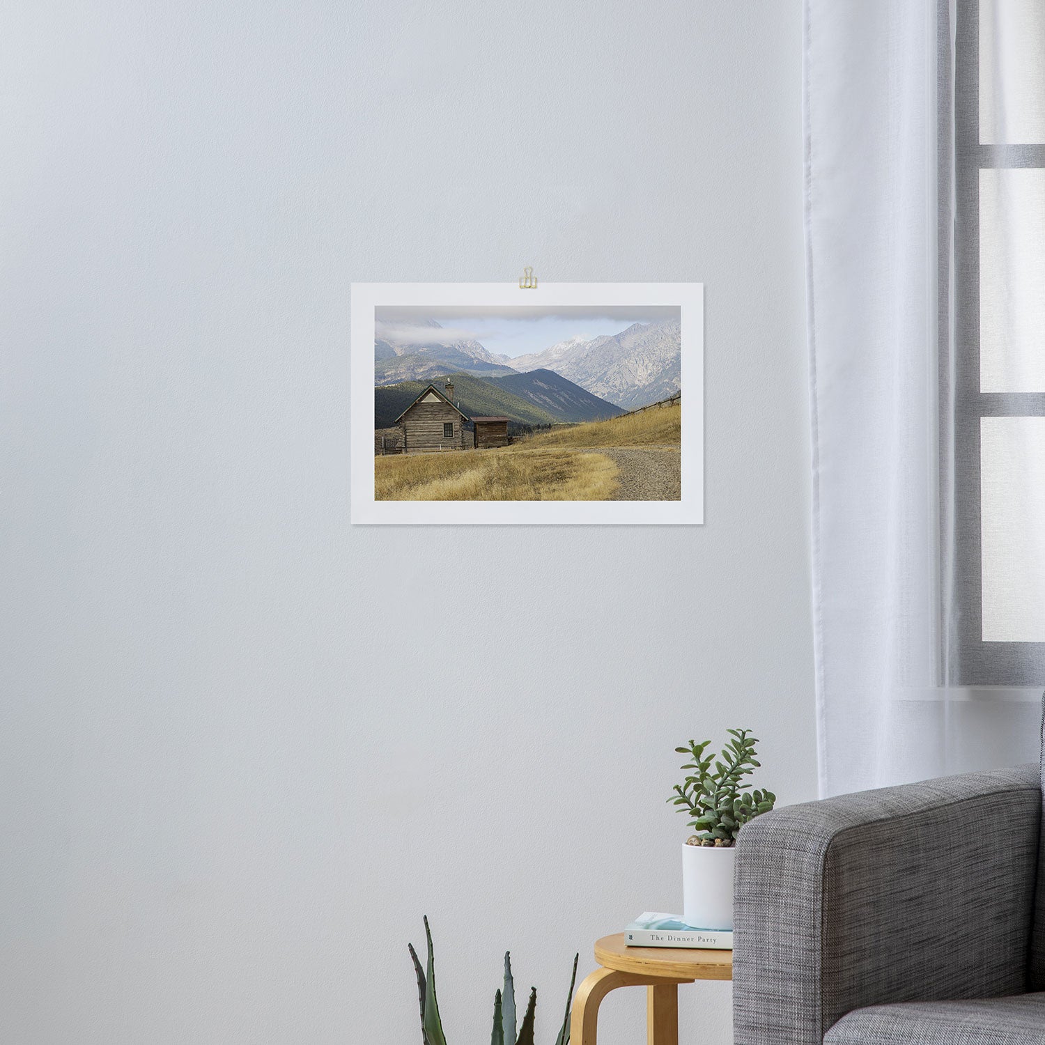 Montana Mountain Landscape x Cabin Wall Art Photography Art Print Gallery Image 3