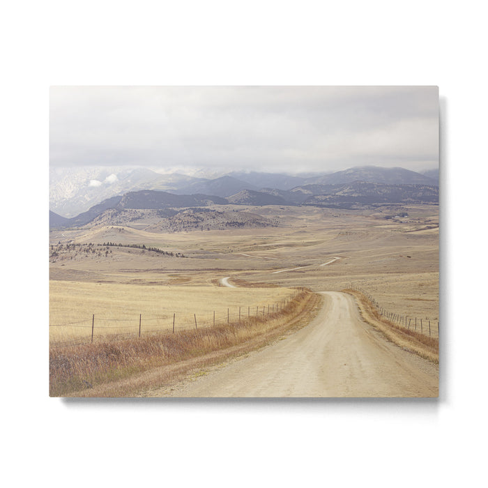 Montana Roads x Montana Landscape Photography x Western Landscape Metal Print Gallery Image 1