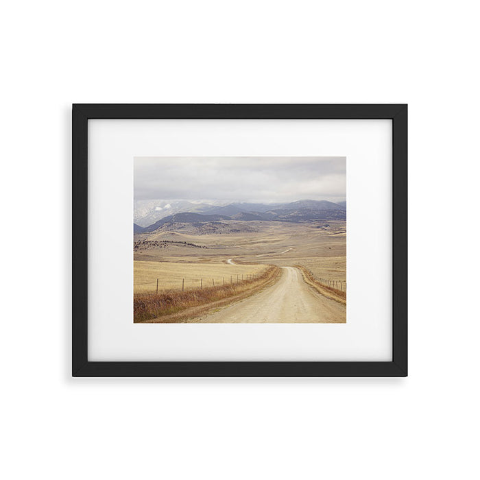 Montana Roads x Montana Landscape Photography x Western Landscape Framed Art Print Gallery Image 1