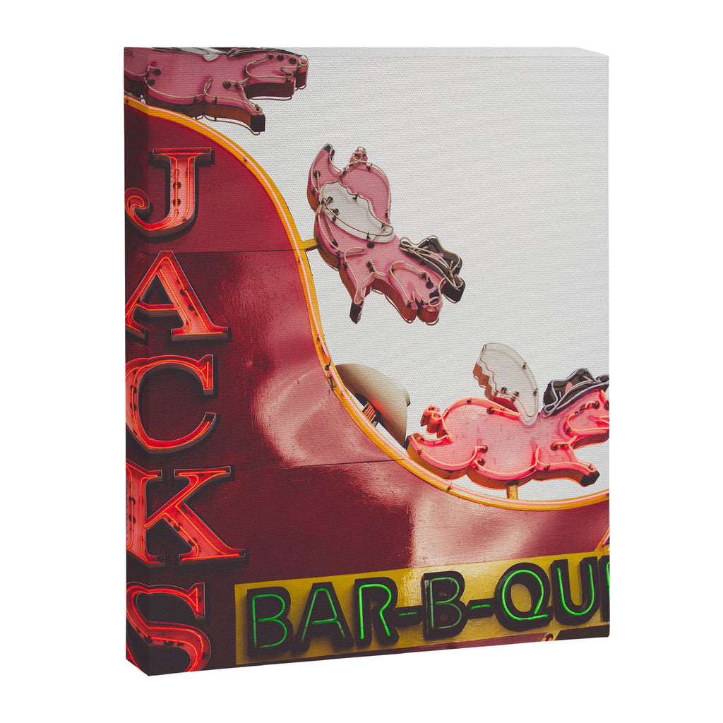 Nashville Broadway Neo sign x Jack's BBQ Canvas Print Gallery Image 6