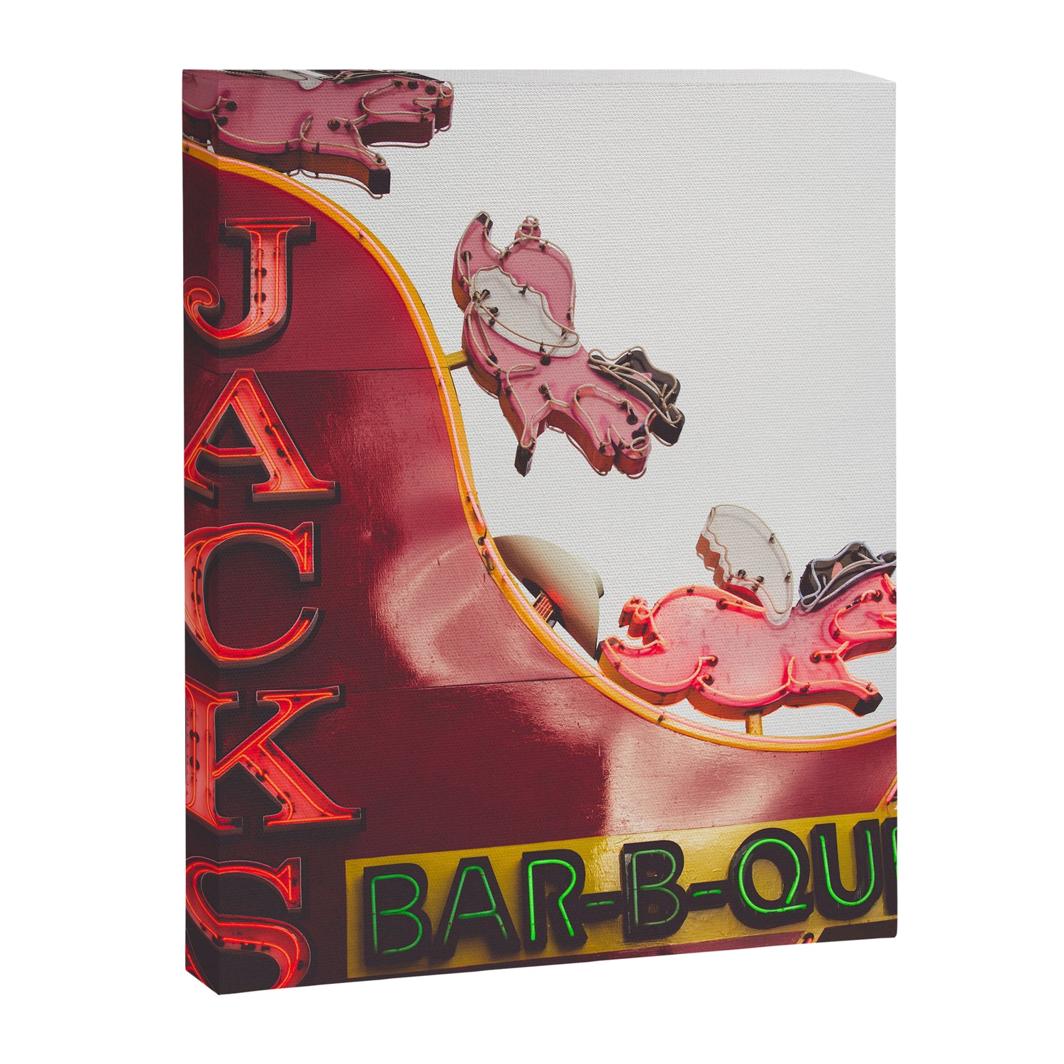 Nashville Broadway Neo sign x Jack's BBQ Canvas Print Gallery Image 3