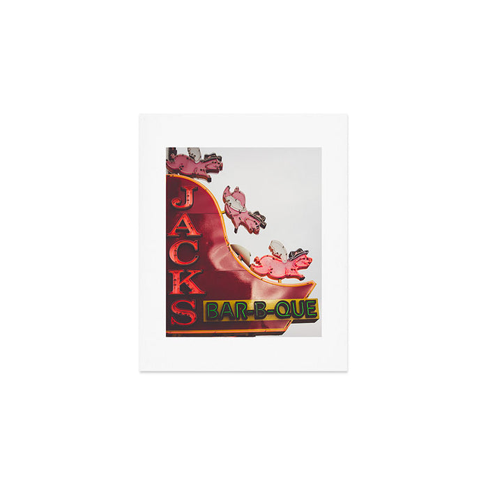 Nashville Broadway Neo sign x Jack's BBQ Art Print Gallery Image 1