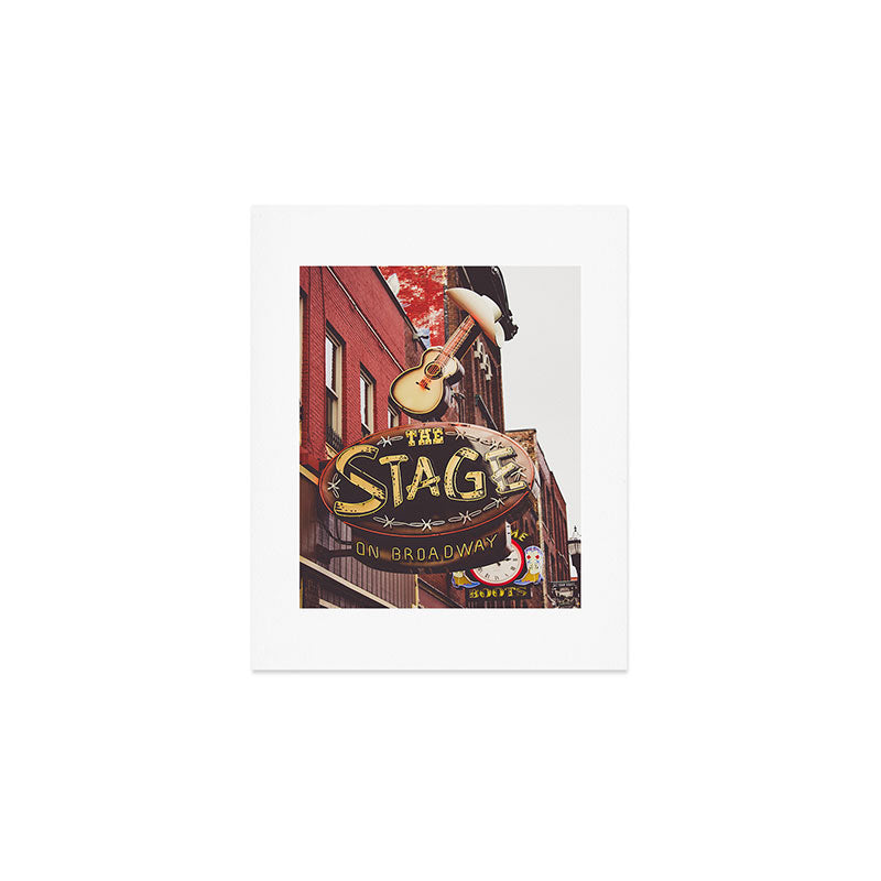 Nashville Broadway Neon Sign Photography Art Print Gallery Image 1
