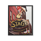 Nashville Broadway Neon Sign Photography Framed Canvas Print Gallery Image 6