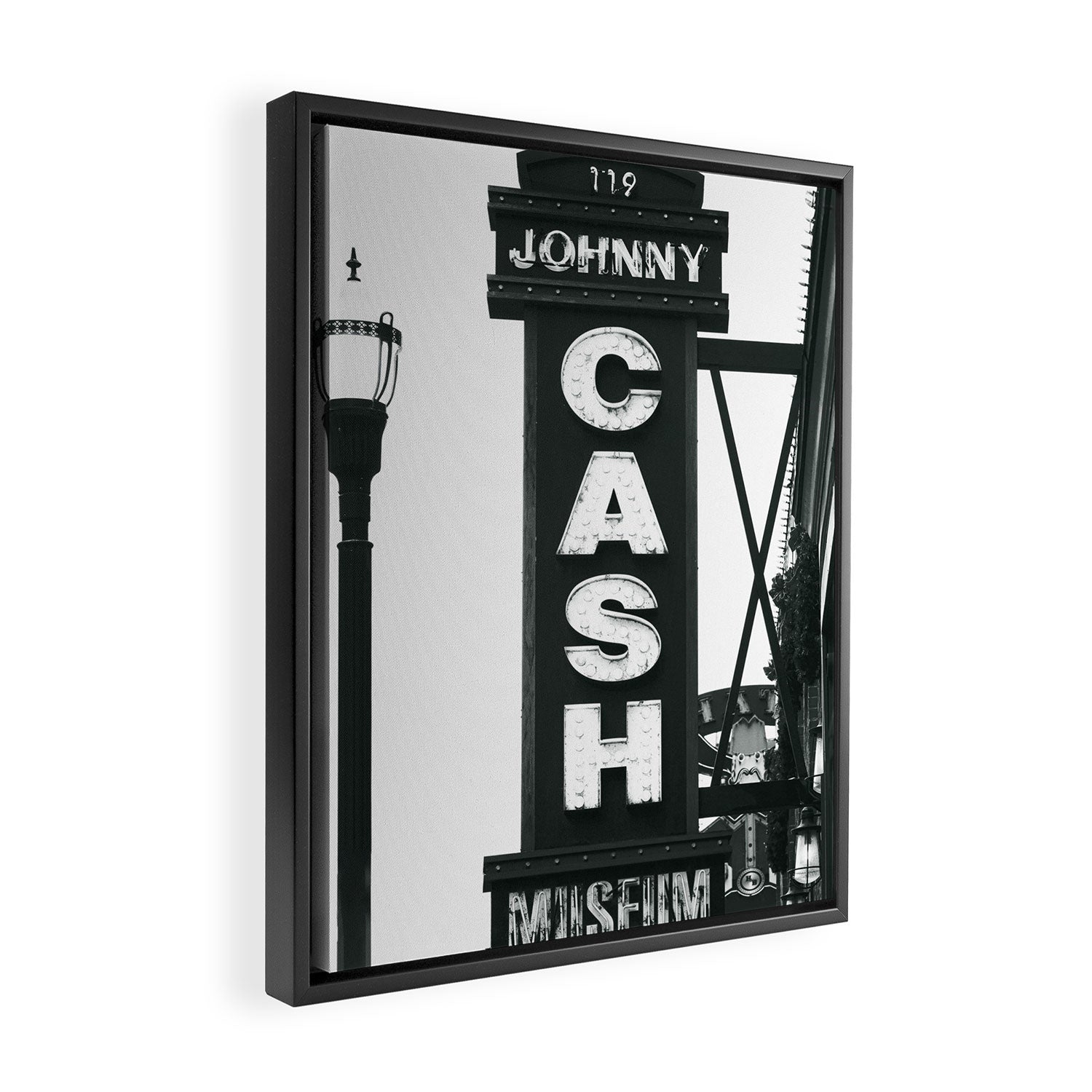 Nashville Cash x Nashville Tennessee Country Music Photography Framed Canvas Print Gallery Image 2
