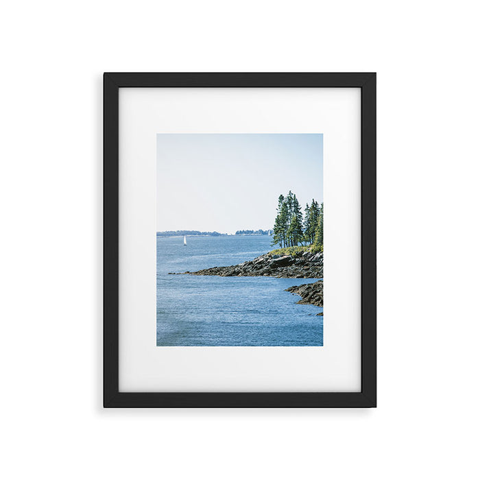 New England Sailing x Maine Coast Framed Art Print Gallery Image 1