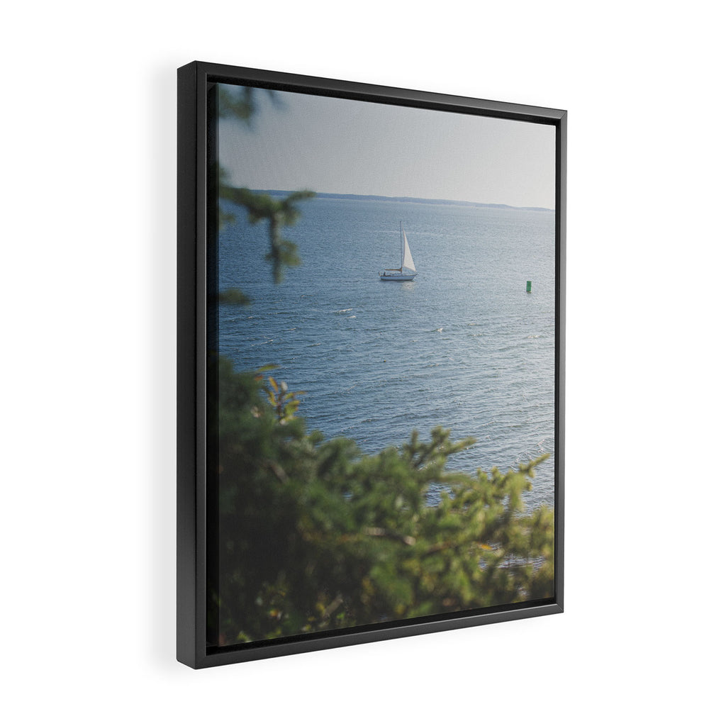 New England Sailing x Nautical Art Framed Canvas Print Gallery Image 2