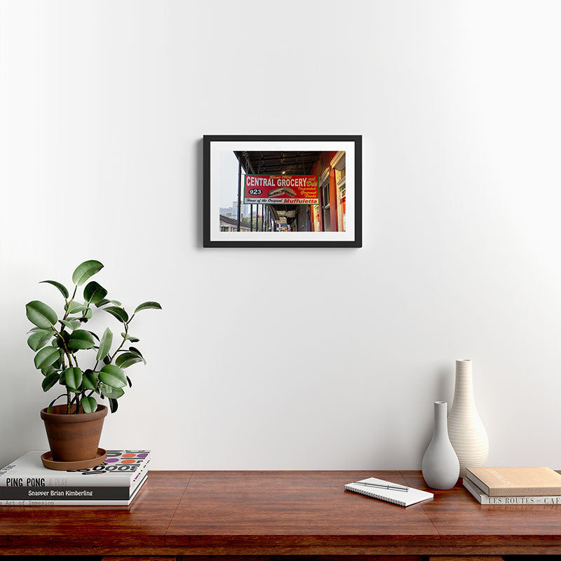New Orleans Central Grocery x New Orleans French Quarter Photography Framed Art Print Gallery Image 2