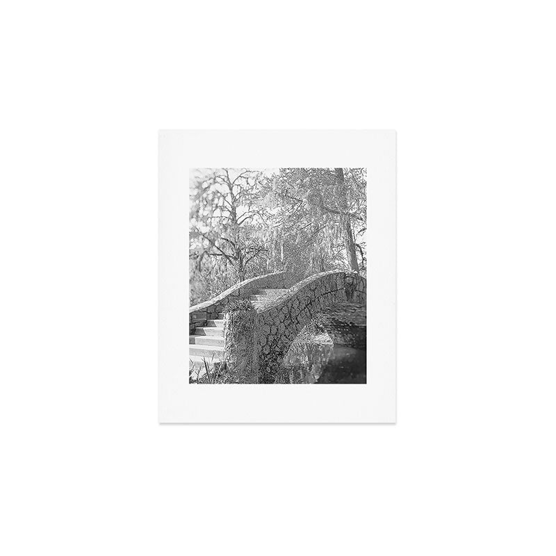 New Orleans City Park black and white photography Art Print Gallery Image 1