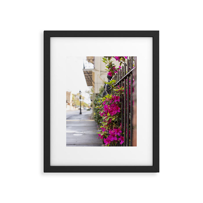 New Orleans French Quarter Photography x Azaleas in the Quarter Framed Art Print Gallery Image 1