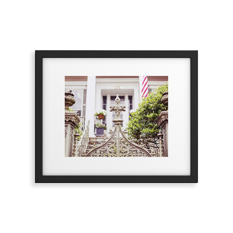 New Orleans Garden District Gate Photography Framed Art Print Gallery Image 5