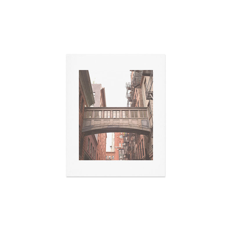 New York City Photography Staple Street Sky Bridge Art Print Gallery Image 1