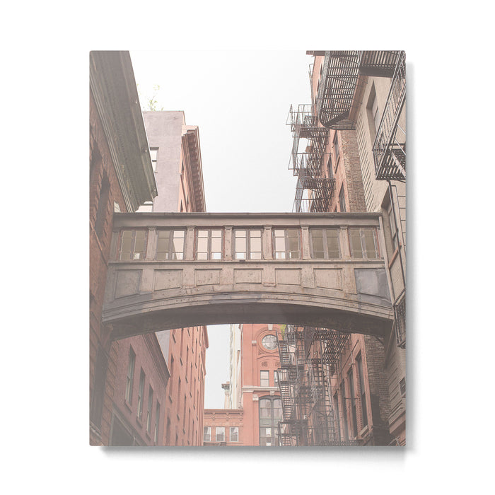 New York City Photography Staple Street Sky Bridge Metal Print Gallery Image 1