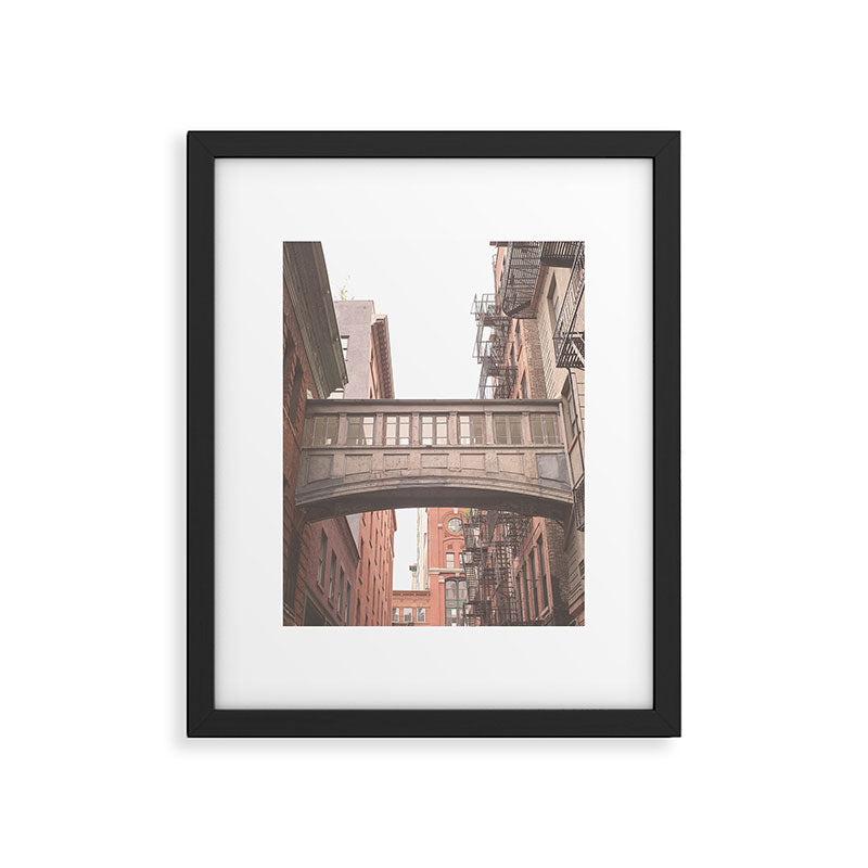 New York City Photography Staple Street Sky Bridge Framed Art Print Gallery Image 5