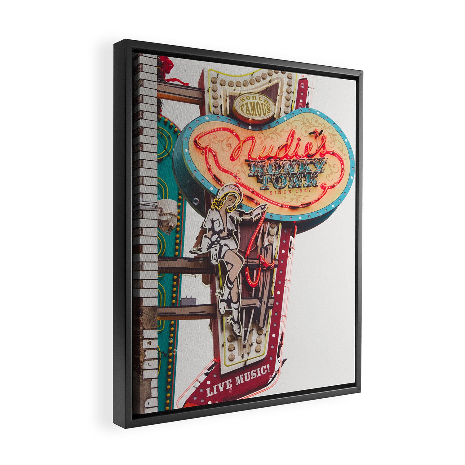Nudie's Honkytonk - Nashville Framed Canvas Print Gallery Image 2