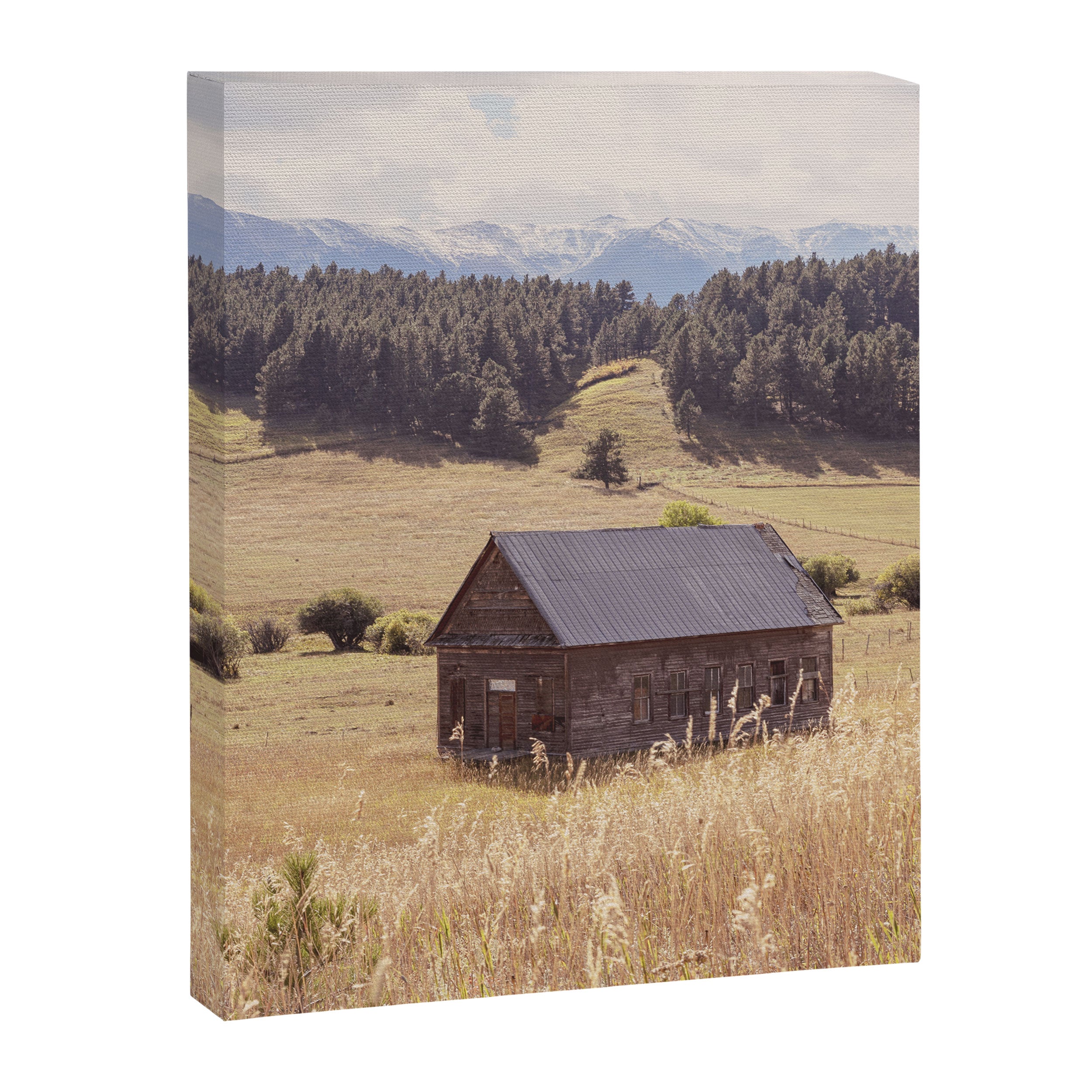 Old Montana Schoolhouse x Montana Landscape Photography Canvas Print Gallery Image 6